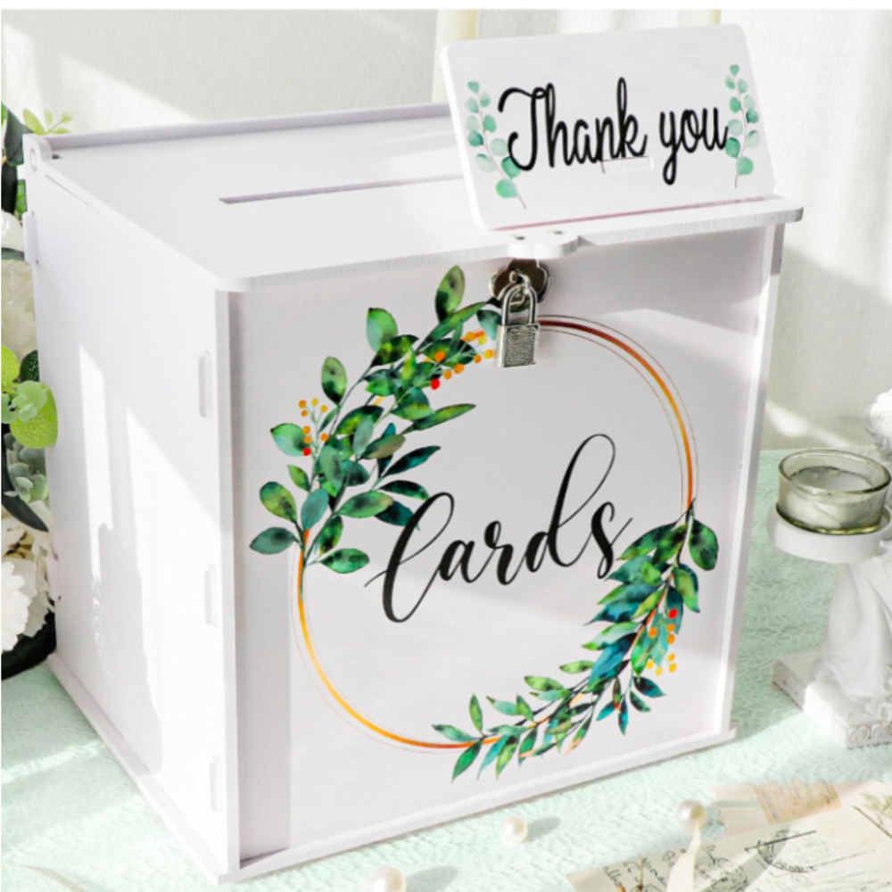 Wedding Card Box with Lock